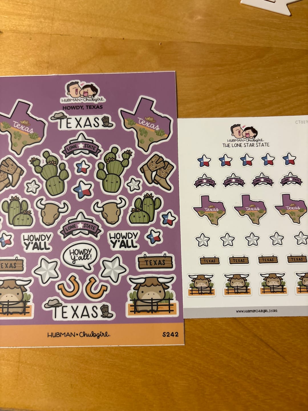 Customer photo review of Texas Sticker Set