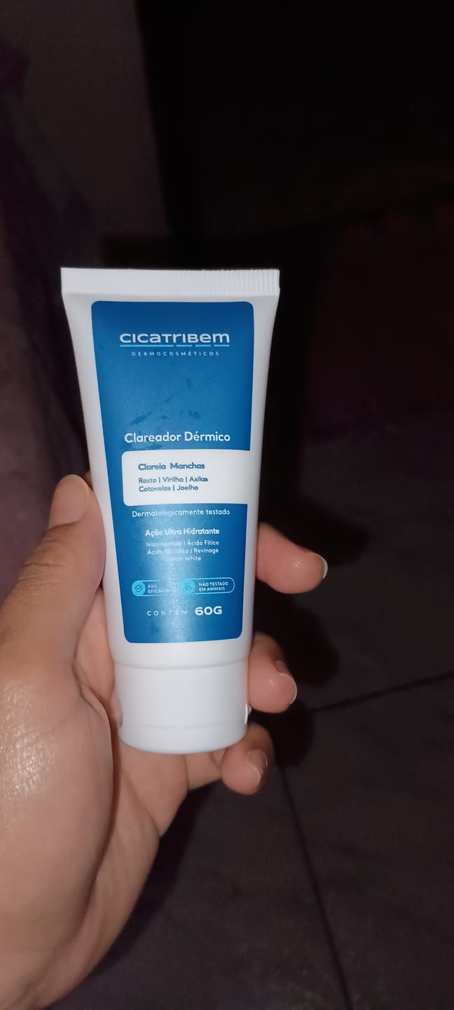 Customer photo review of Creme Clareador de Manchas – Melasma, Axilas, Virilha, Áreas Íntimas, Rosto e Corpo