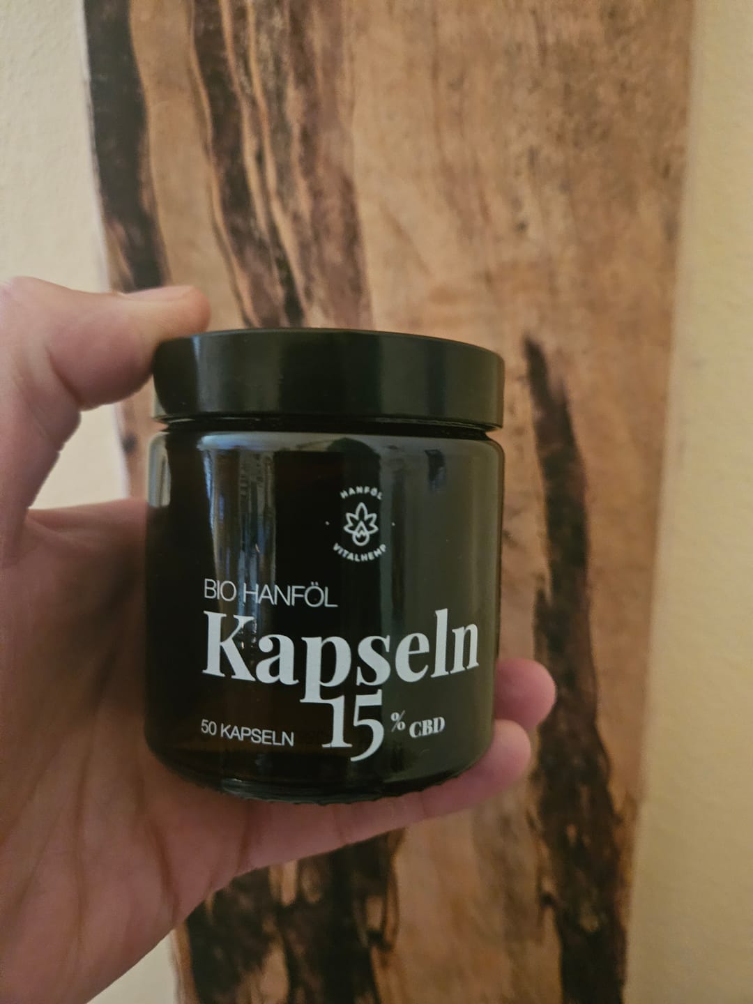 Customer photo review of CBD Kapseln 15% mit Bio-Hanföl