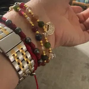 Customer photo review of FuAttract Protection Luck & Prosperity Colorful Tourmaline Ruyi Lock Double Layer Bracelet