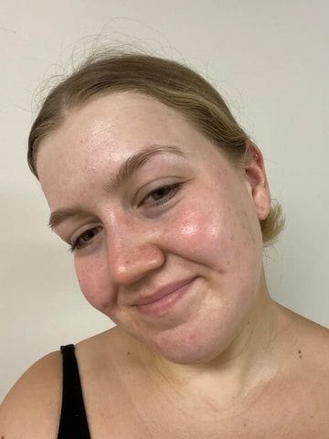 Customer photo review of Salmon PDRN Pink Collagen Jelly Gel Mask