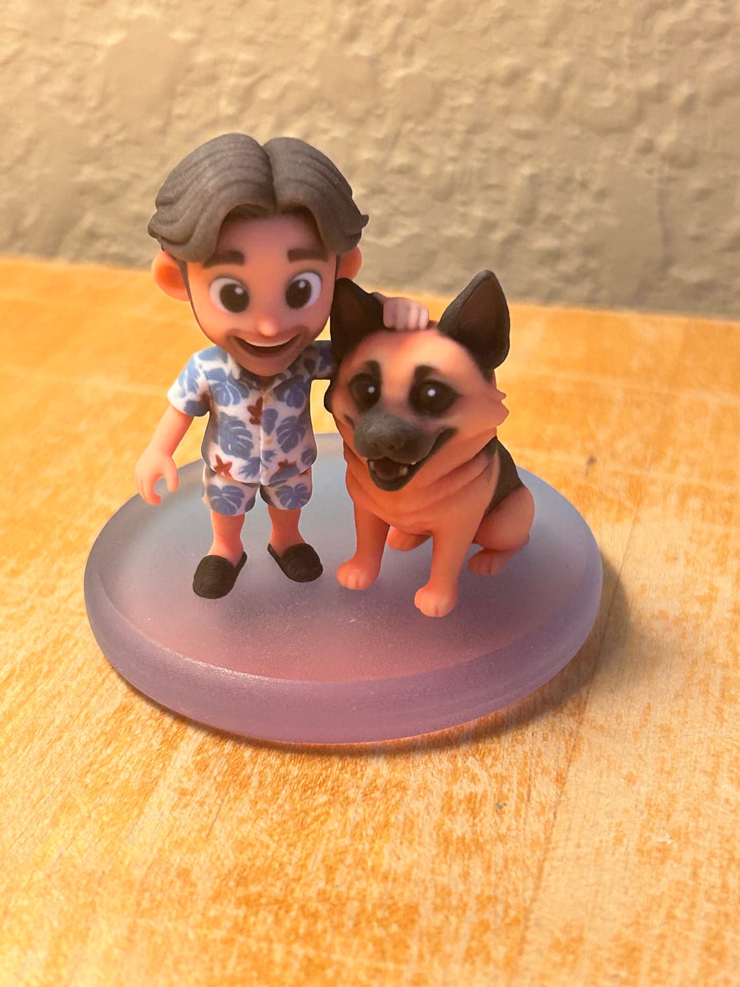 Customer photo review of Personalized Pet 3D Figurine from Photo