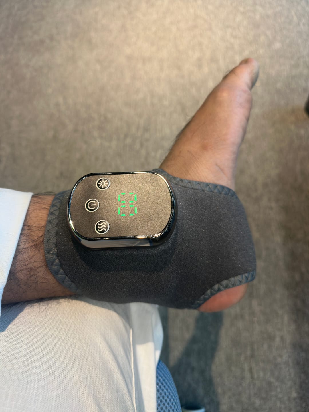 Customer photo review of Al Aras™ FootRelief Pro – 3-in-1 Heated Foot & Ankle Therapy Device