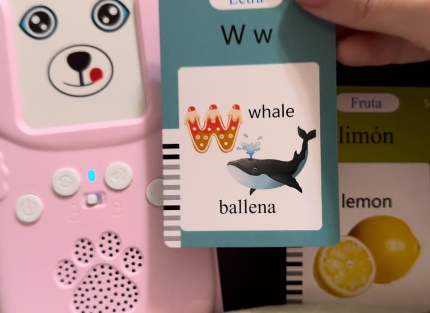 Customer photo review of Talking Flash Cards for Toddlers