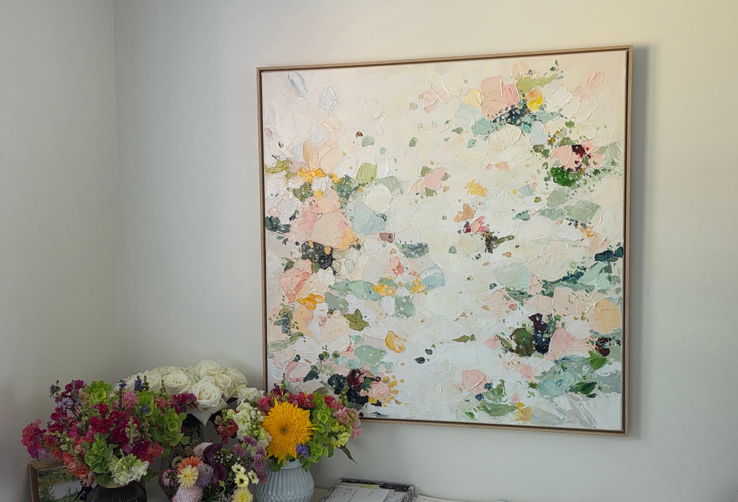 Customer photo review of Soft Blossom Floral Wall Art