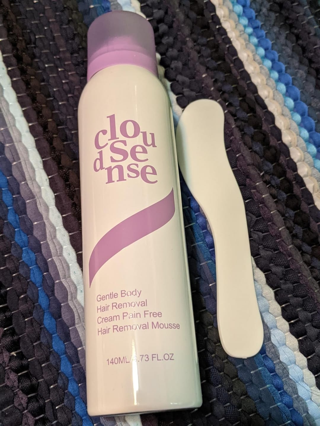 Customer photo review of CloudSense Pain-Free Hair Removal Foam Spray