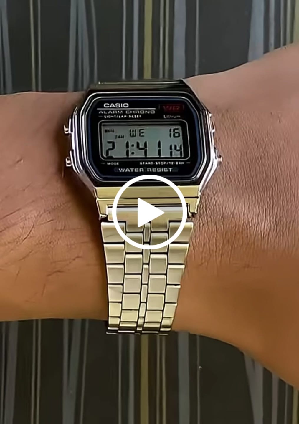 Customer video review of Reloj Casio Vintage A159WA-N1DF Plateado MADE IN JAPAN