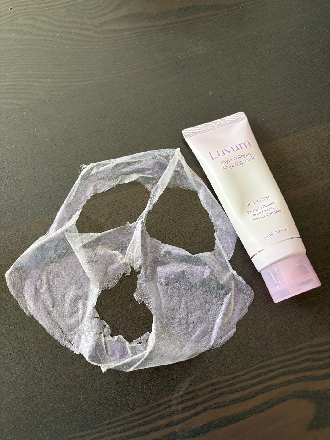 Customer photo review of Luvum Slow Aging Phyto Collagen Wrapping Mask (80ml)