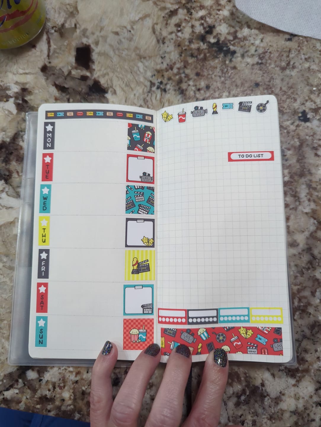 Customer photo review of Movie Night Theme Hobonichi Weeks Kit