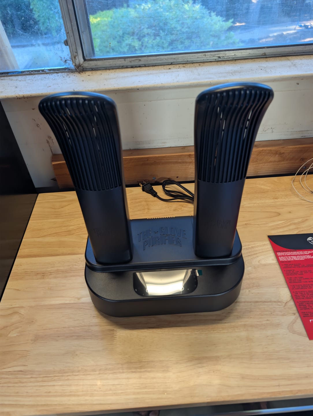 Customer photo review of The Glove Purifier V2 with Thermal Heating and O3-Enabled Active Technology Built for Preserving Boxing Gloves