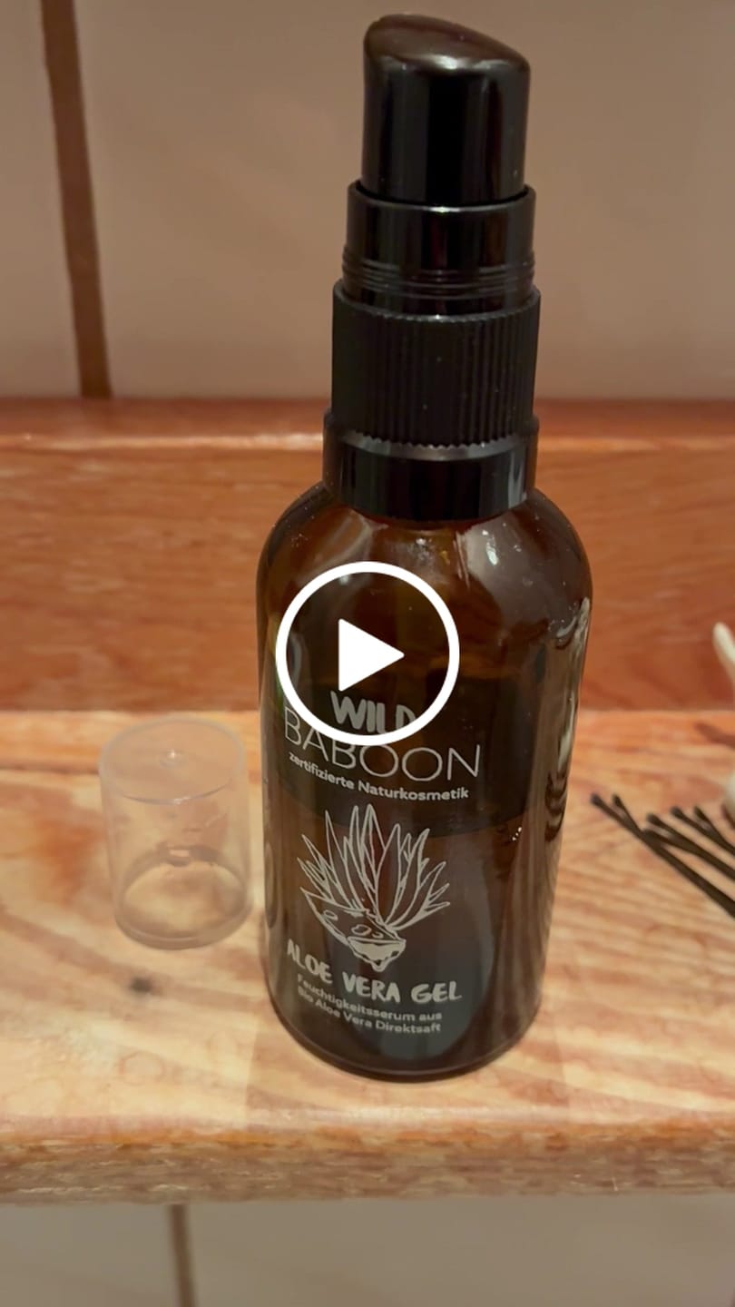 Customer video review of Bio Aloe Vera Gel, verbesserte Formel - ideale Reisegröße 50ml