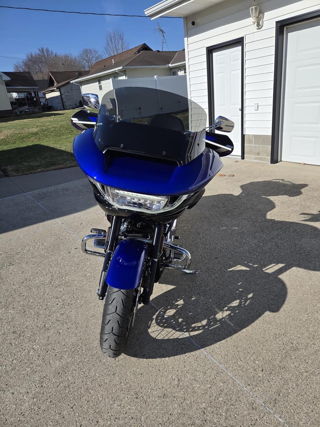 Customer photo review of Hand Guards with LED - Fit for Harley Touring & Softail