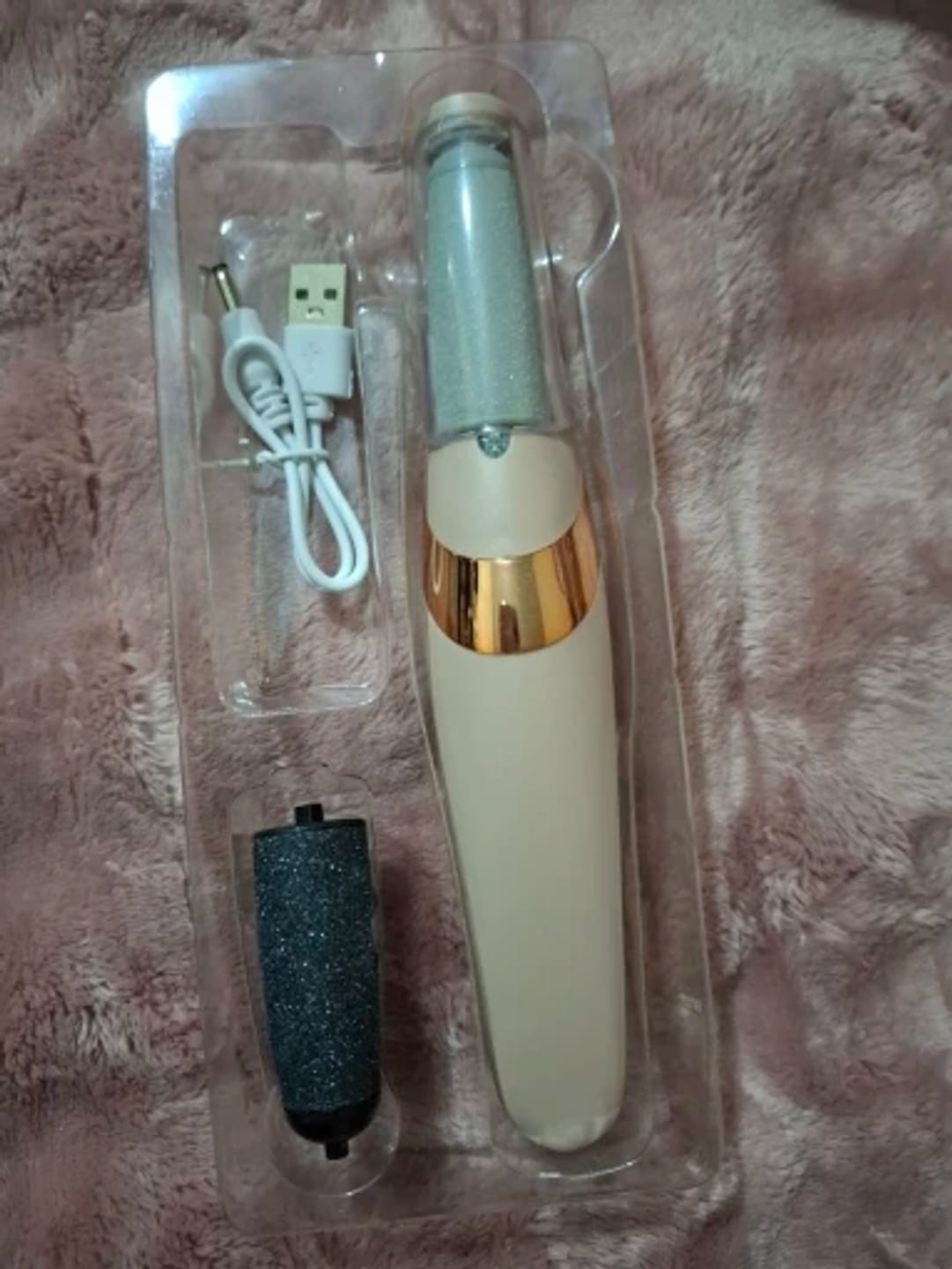 Customer photo review of Lima de pies eléctrica
