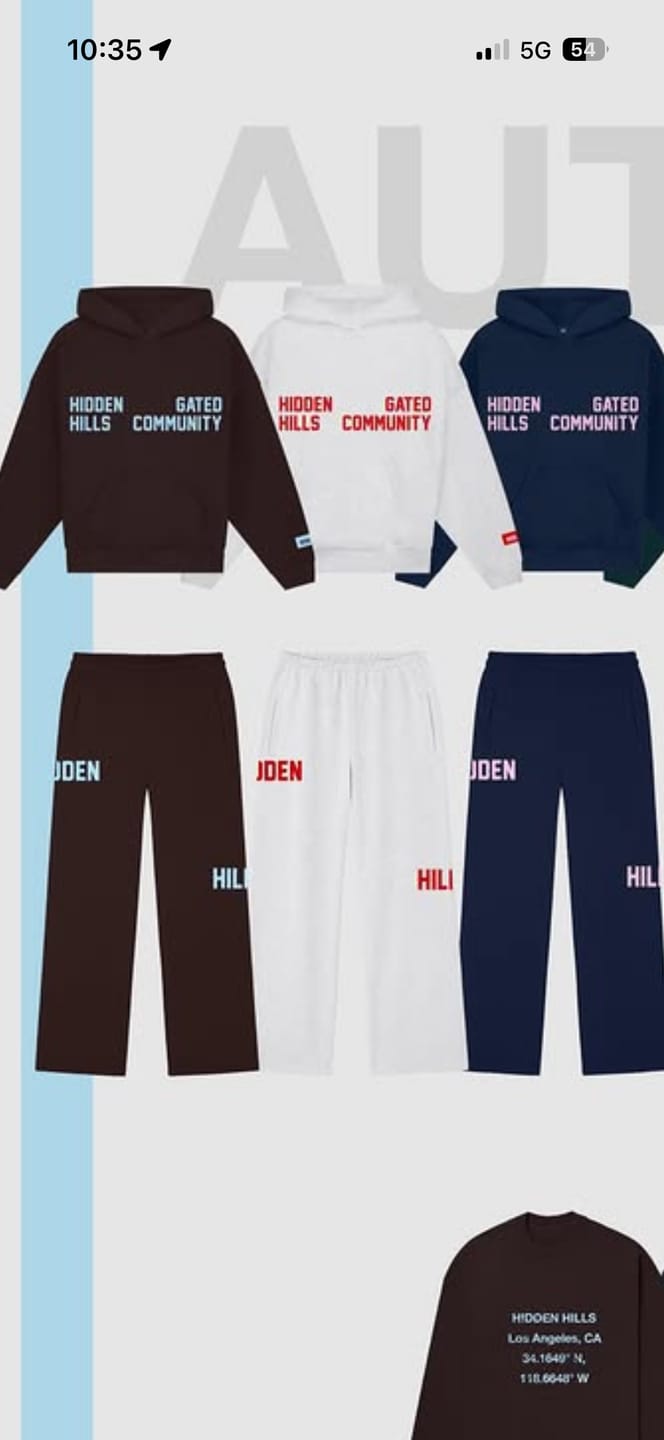 Customer photo review of GATED COMMUNITY STRAIGHT LEG SWEATPANTS NAVY