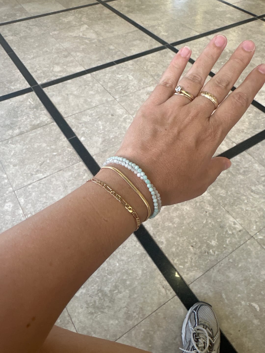 Customer photo review of Marie צמיד נחש ציפוי זהב