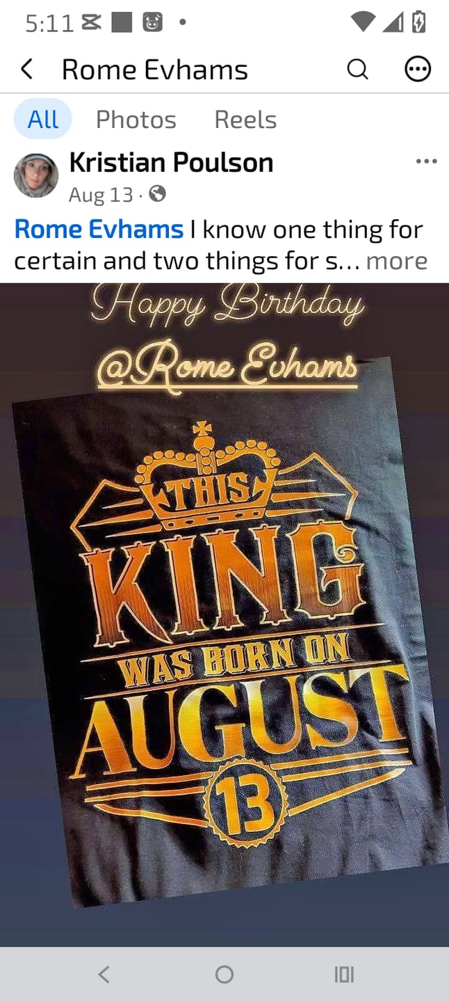 Customer photo review of KING 13TH AUGUST