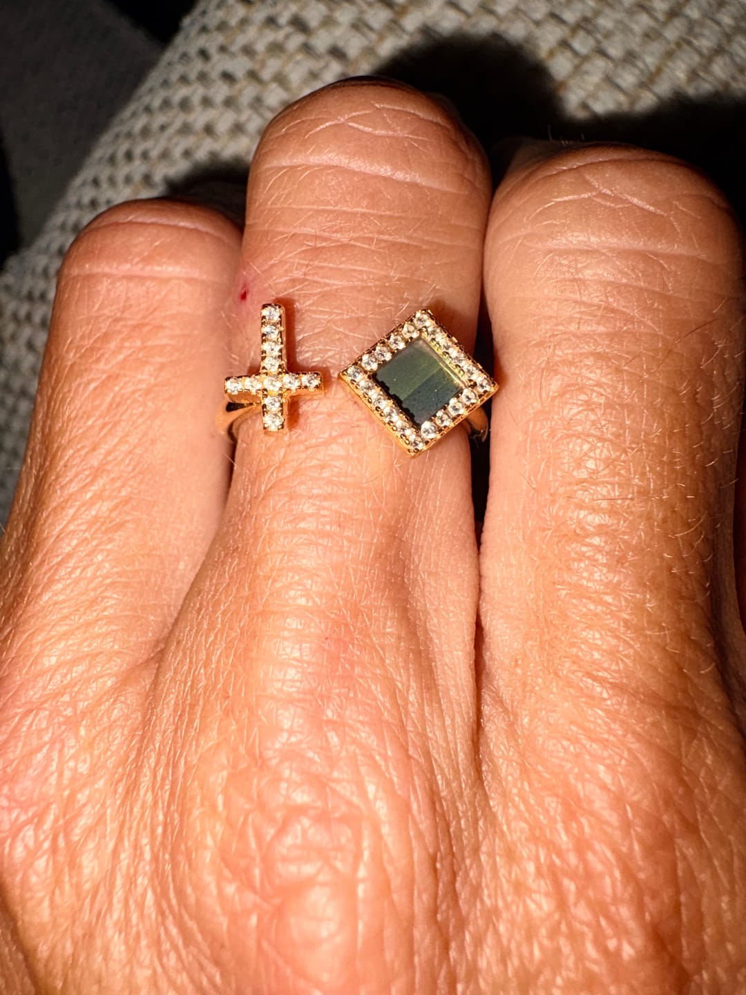 Customer photo review of Cross Bible Ring