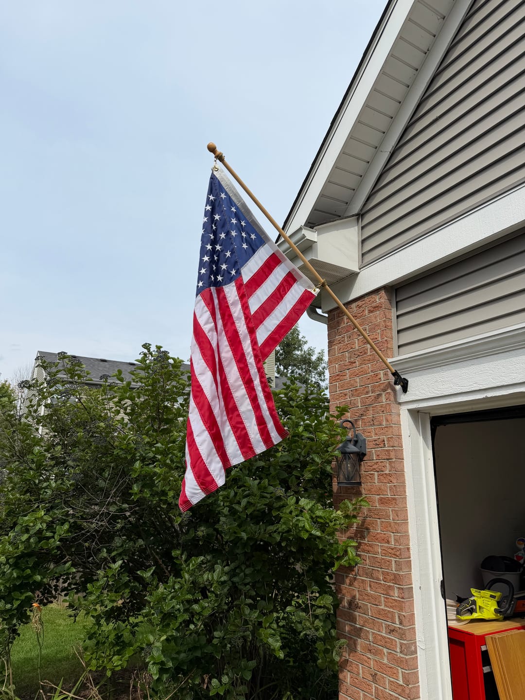 Customer photo review of 3' x 5' American Flag Set