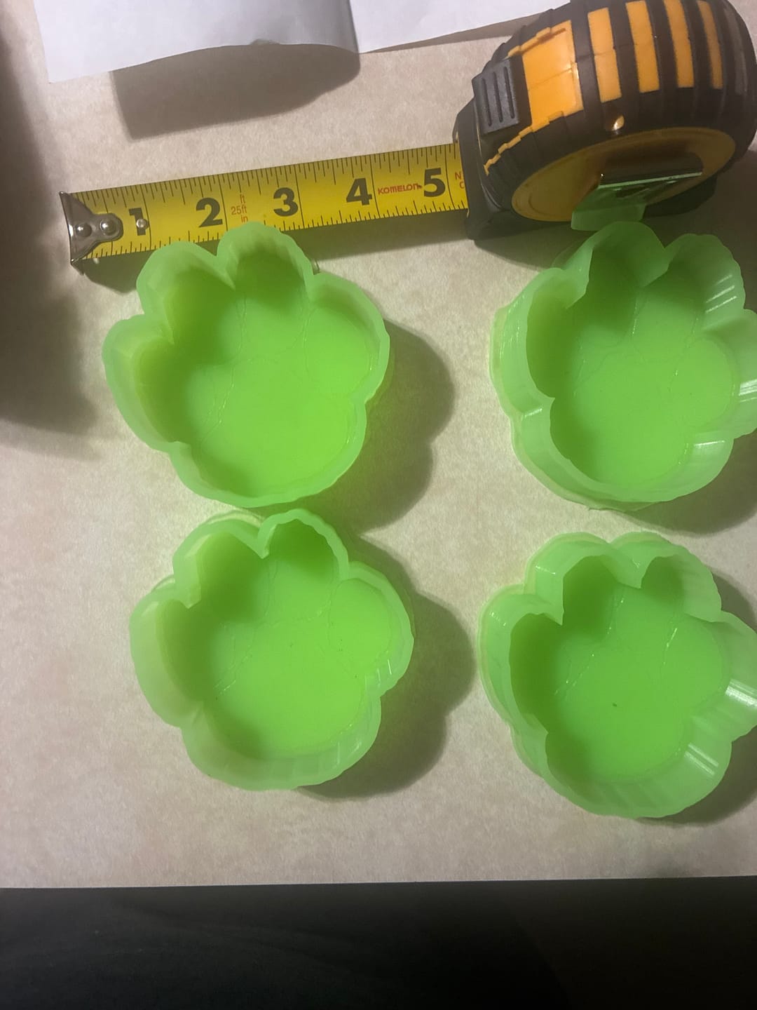Customer photo review of {Clemson Paw Print} Silicone Mold