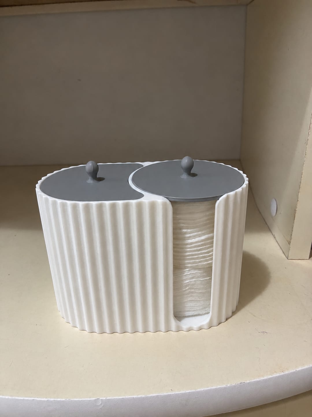 Customer photo review of Organizer per Cotton Fioc e Dischetti Struccanti