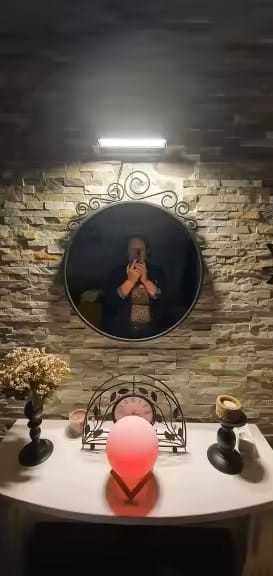 Customer photo review of Luminária Externa Led Ajustável à Prova d'água