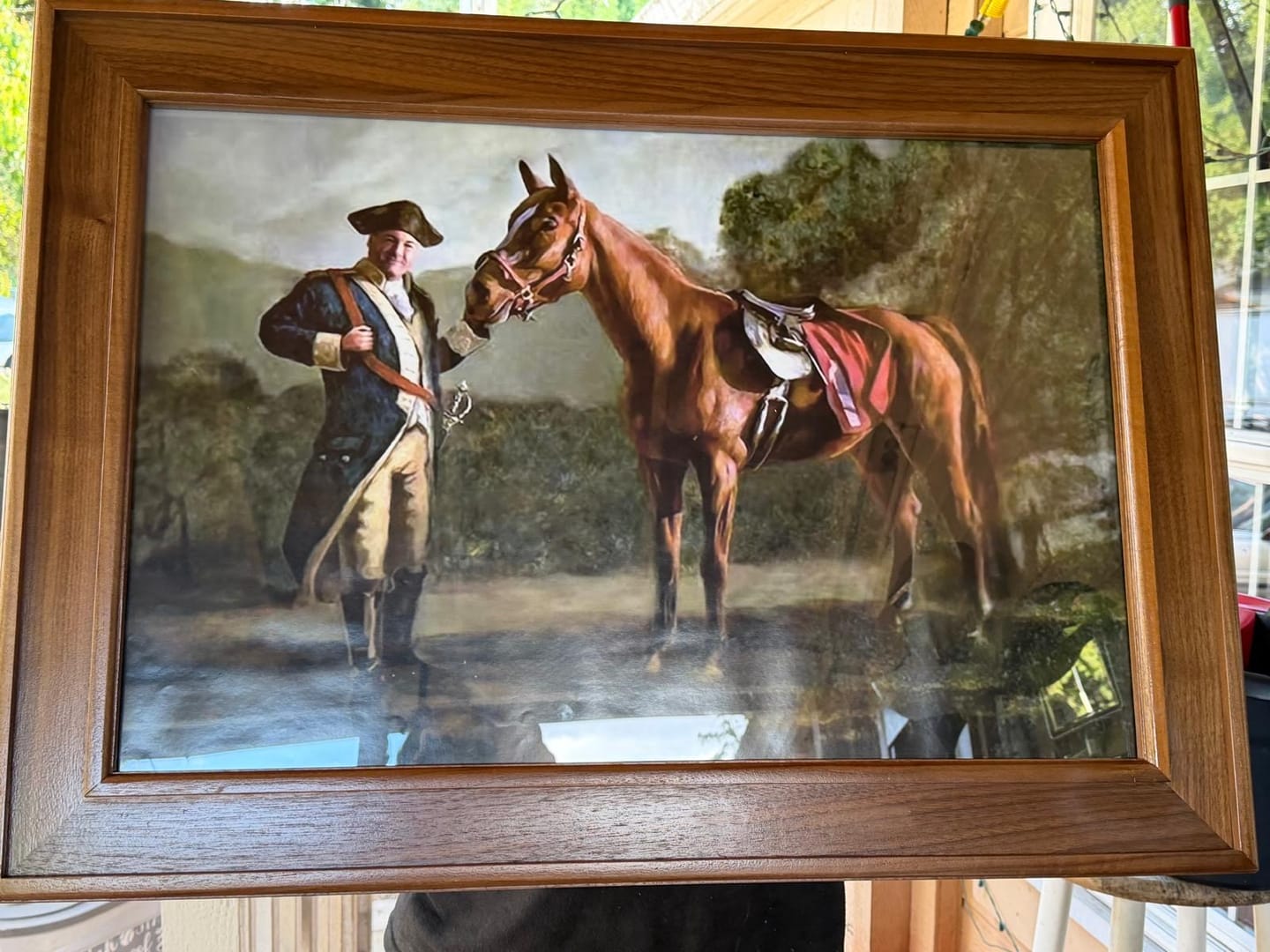 Customer photo review of Pie O My Painting in The Sopranos: Tony with Pie-O-My Horse "Napoleon Style"