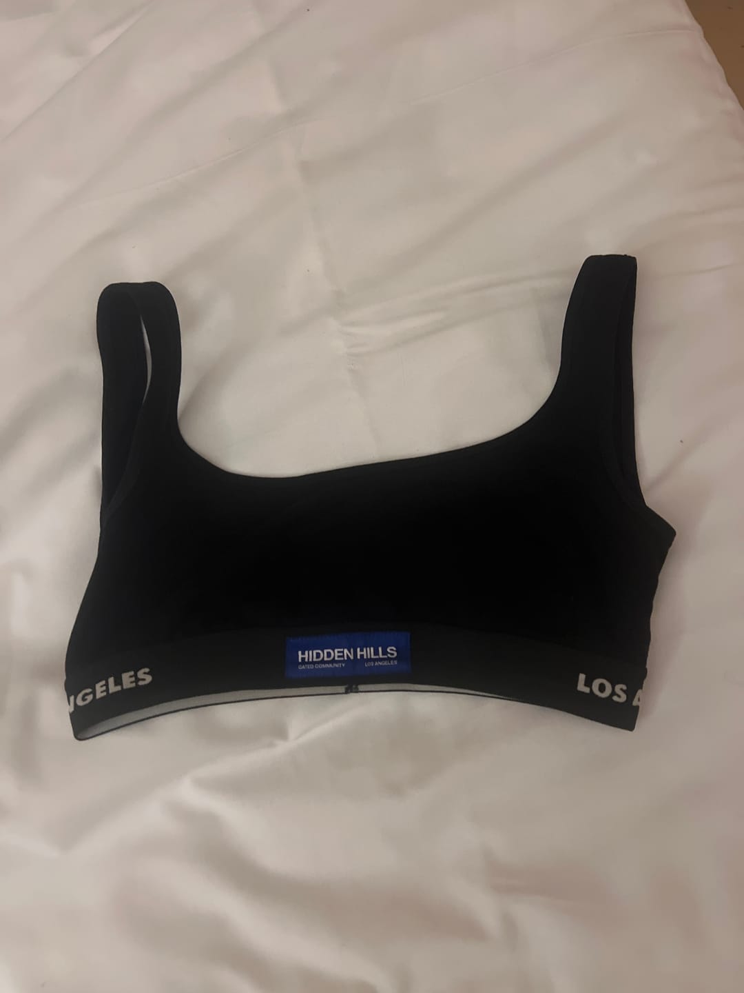 Customer photo review of LABEL BRA TOP BLACK