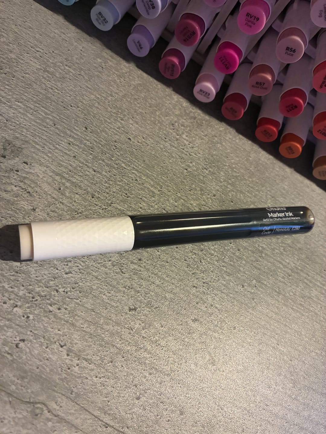 Customer photo review of Ohuhu Marker Ink Y62 / E280 Refill for Alcohol marker