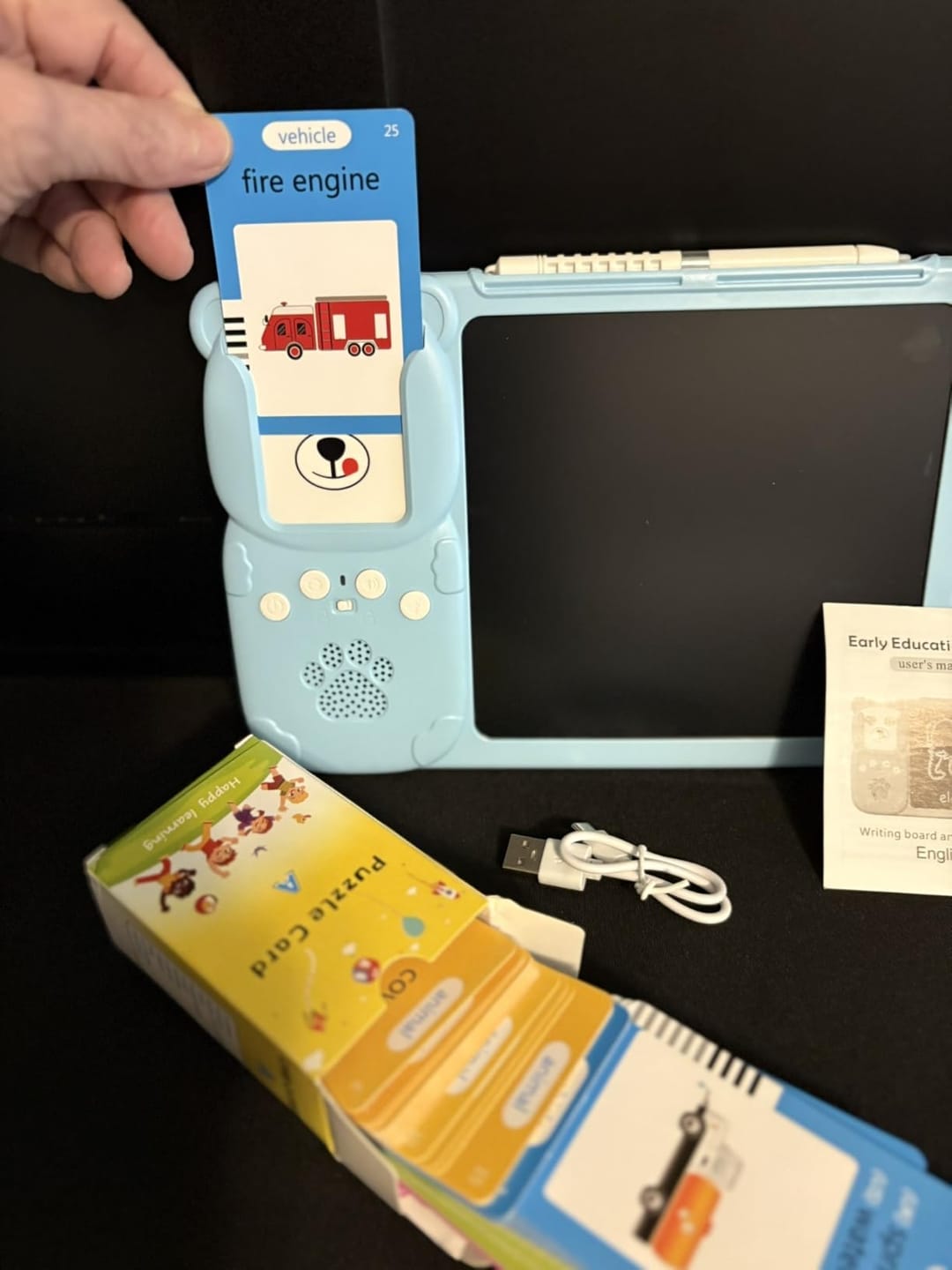 Customer photo review of Talking Flash Cards for Toddlers