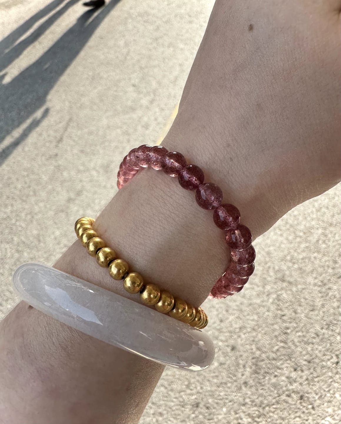 Customer photo review of FREE Today: Harmony Balance & Positive Vibes Natural Multi Material Stone Unisex Versatile Bracelet