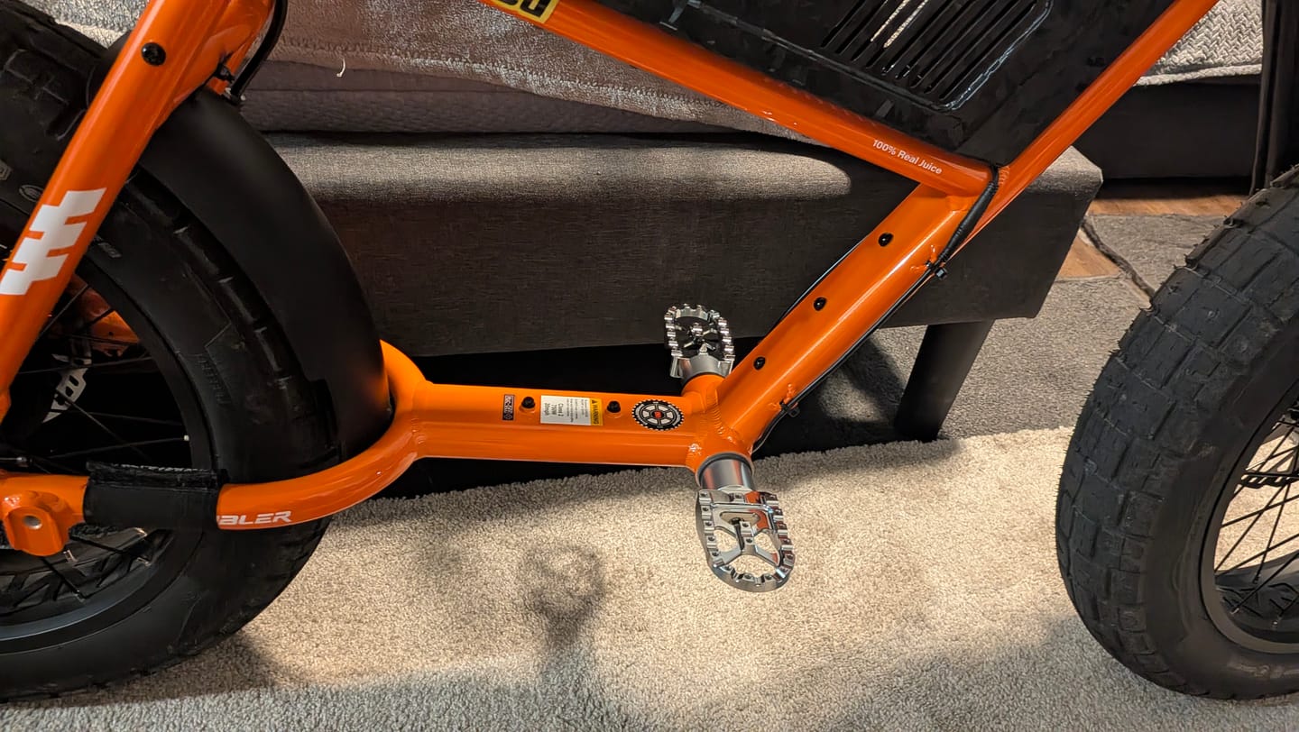 Customer photo review of V1 E-bike Peg Kit