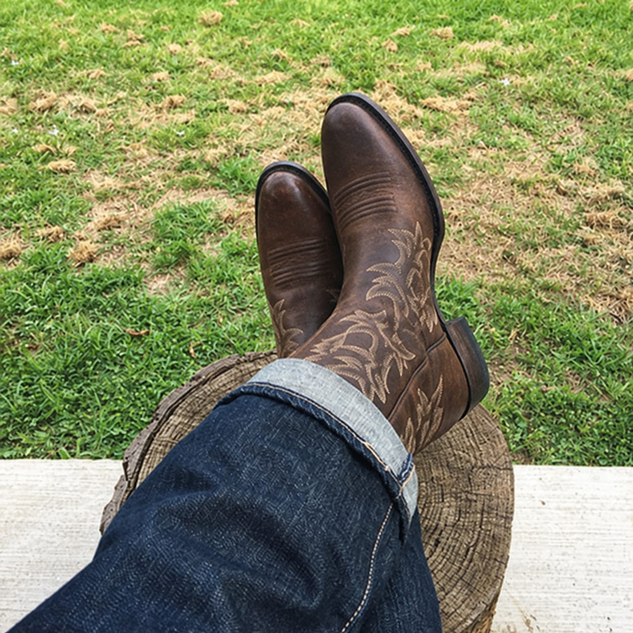 Customer photo review of Timber | Rugged Western Boot