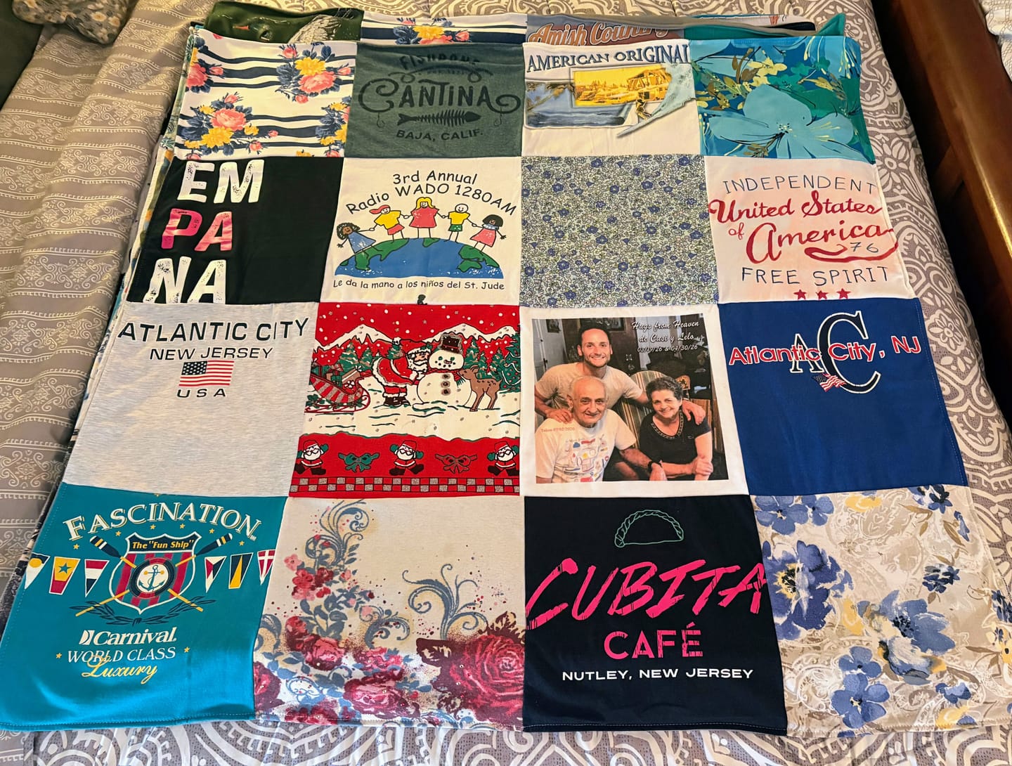 Customer photo review of Project Repat T-Shirt Quilt