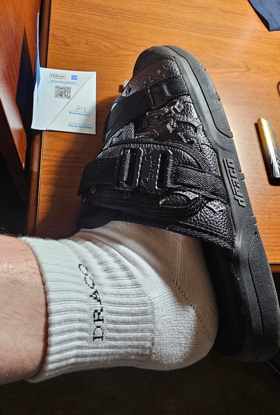 Customer photo review of Black Cross Patch DracoSlides