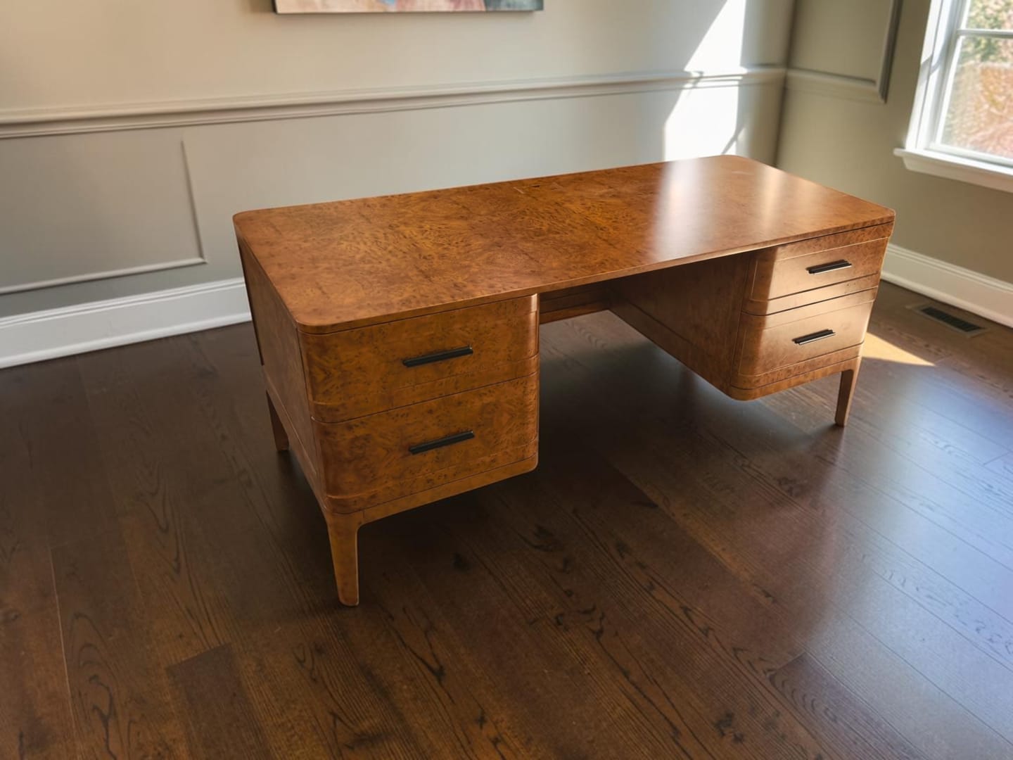 Customer photo review of Montclair Burlen Executive Desk