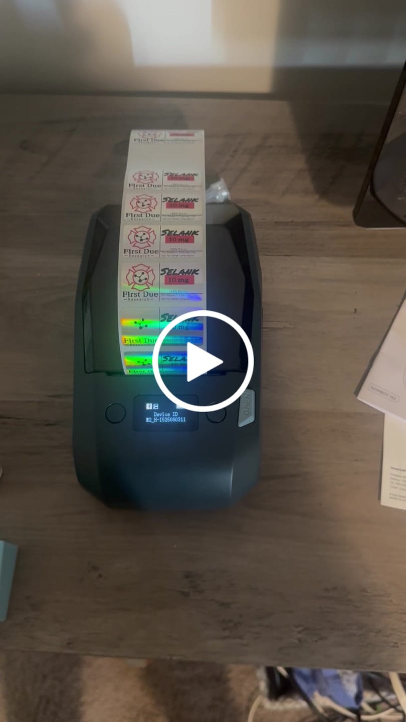 Customer video review of NIIMBOT M2 Thermal Transfer Label Maker, Smart Color Printing with Phones & PC for Office, Lab, Vial Bottle