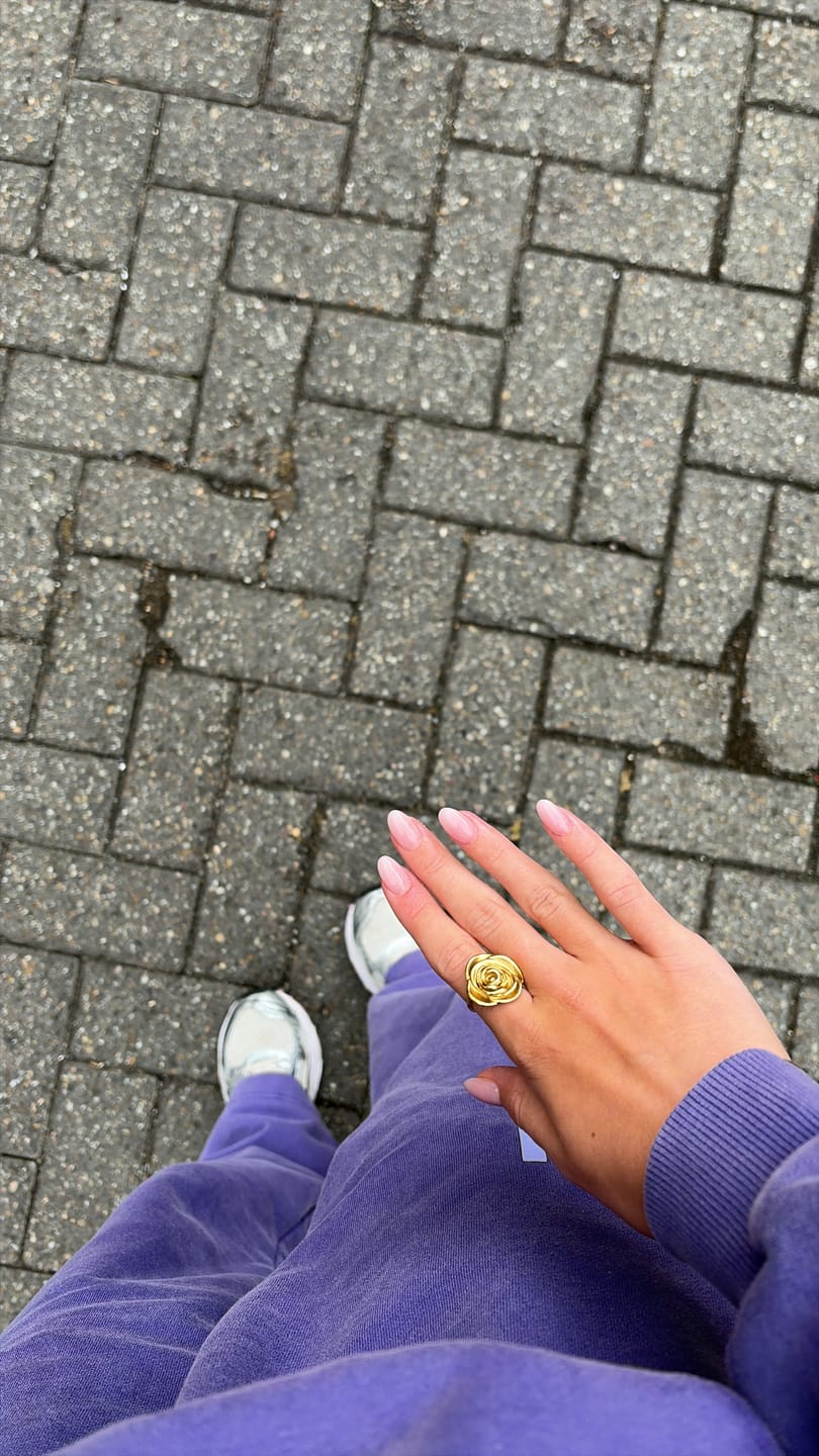 Customer photo review of GATED COMMUNITY VINTAGE WASH HOODIE PURPLE