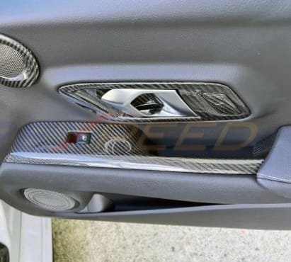 Customer photo review of 2020-Up Toyota Supra Carbon Fiber Side Door Panel Cover