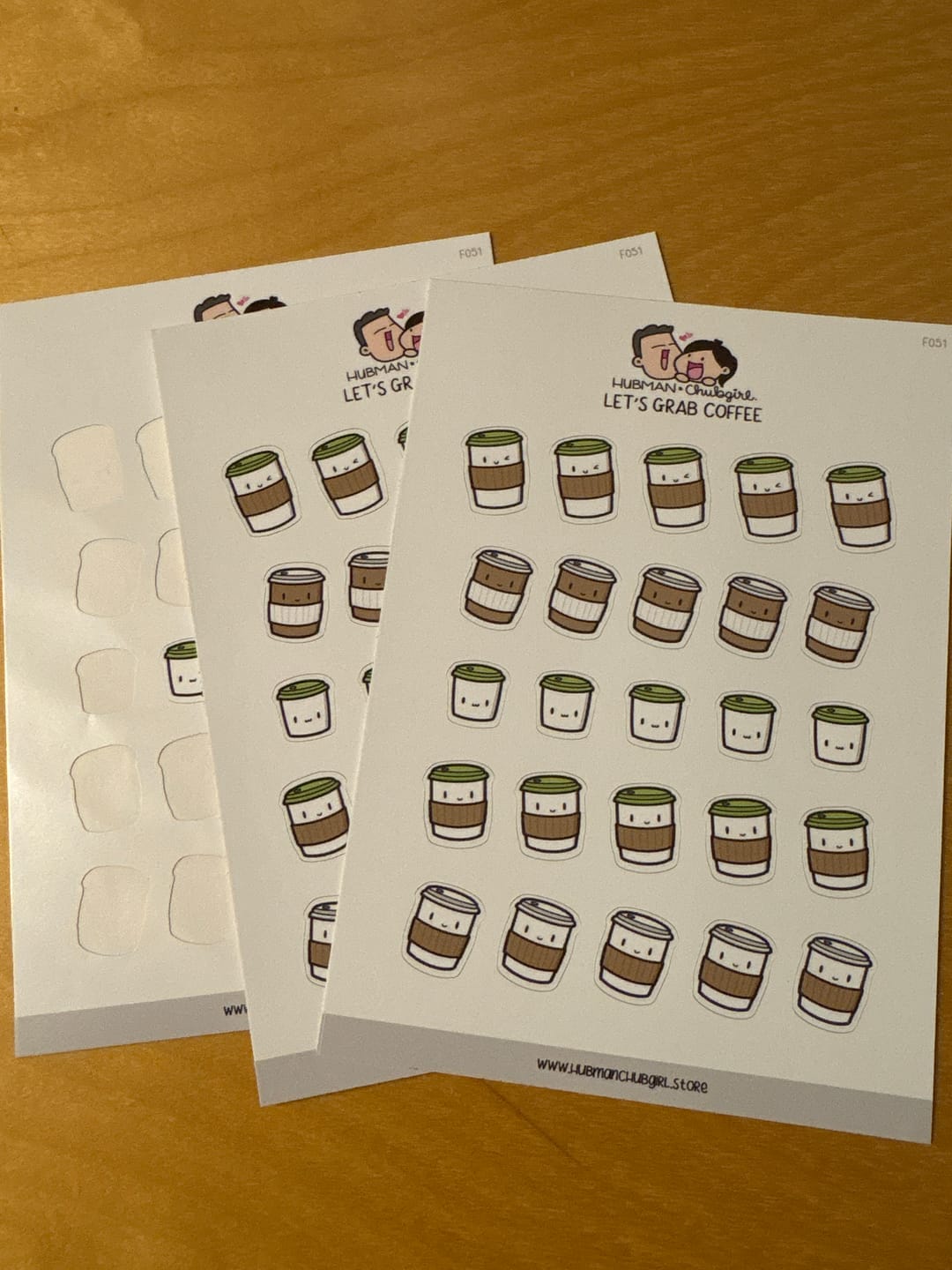 Customer photo review of Coffee Cups Planner Stickers