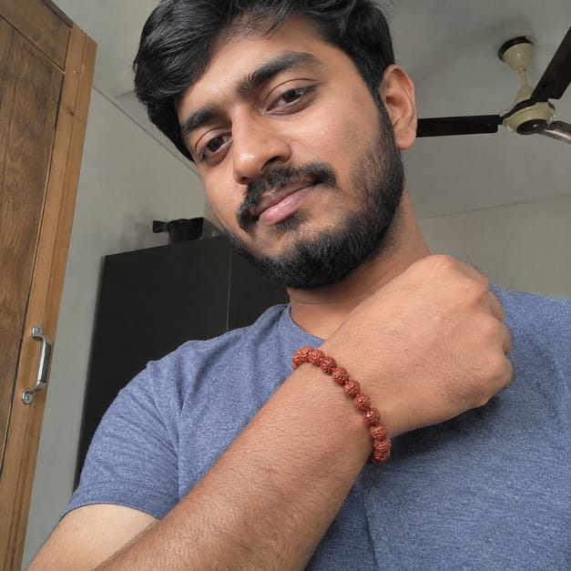 Customer photo review of 5 Mukhi Rudraksha Bracelet