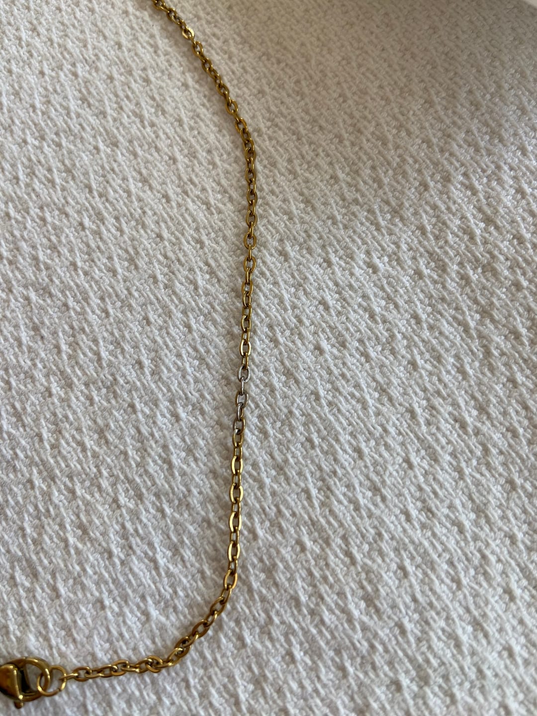Customer photo review of Round Photo Locket Necklace