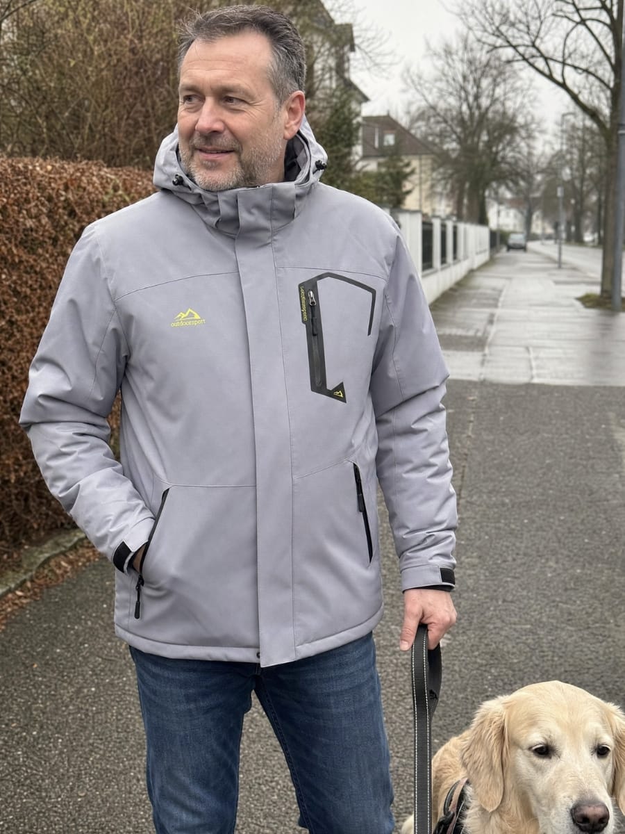Customer photo review of Wasserdichte Winterjacke - Herren