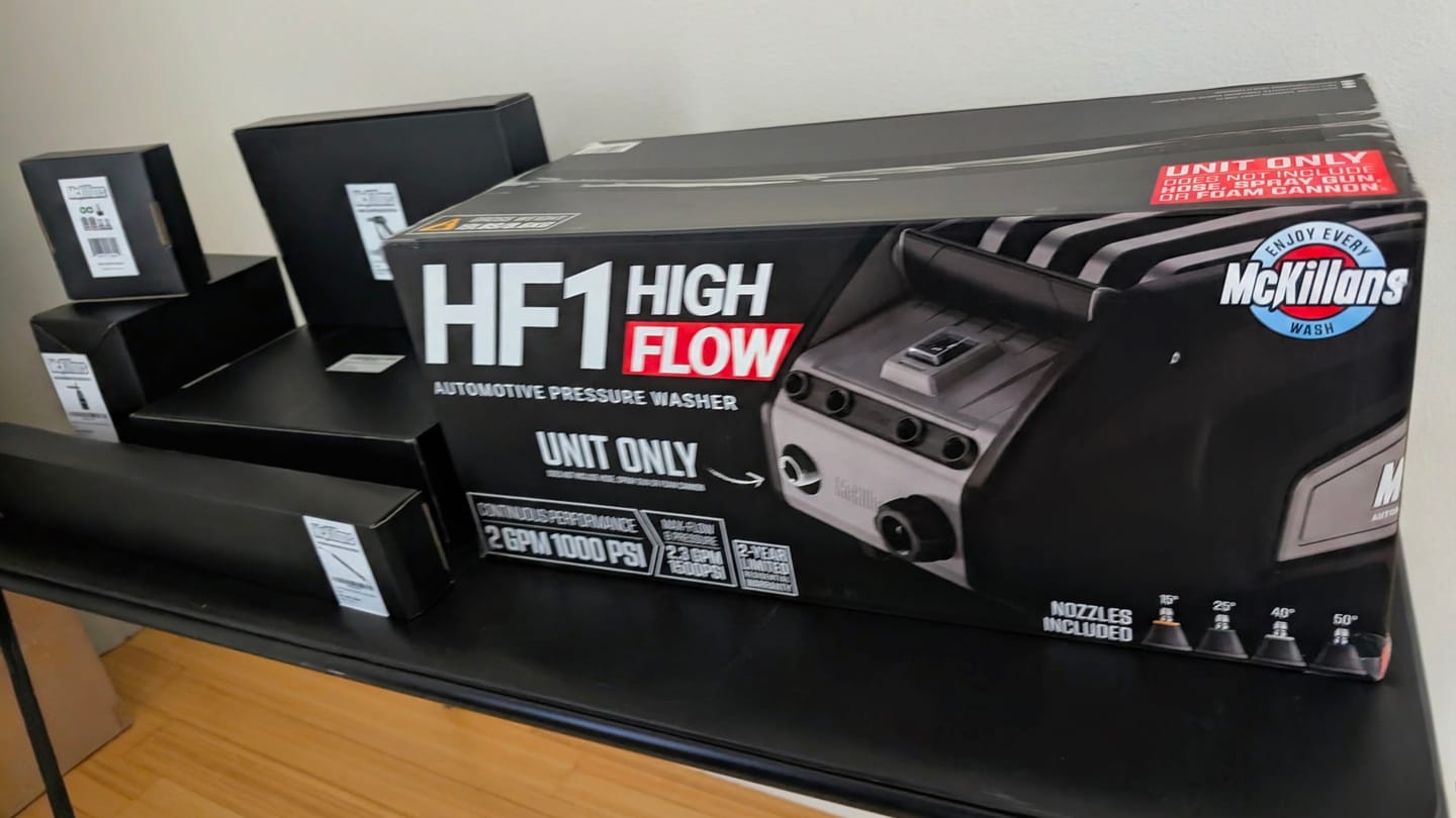 Customer photo review of McKillans HF1 — High-Flow Pressure Washer for Cars