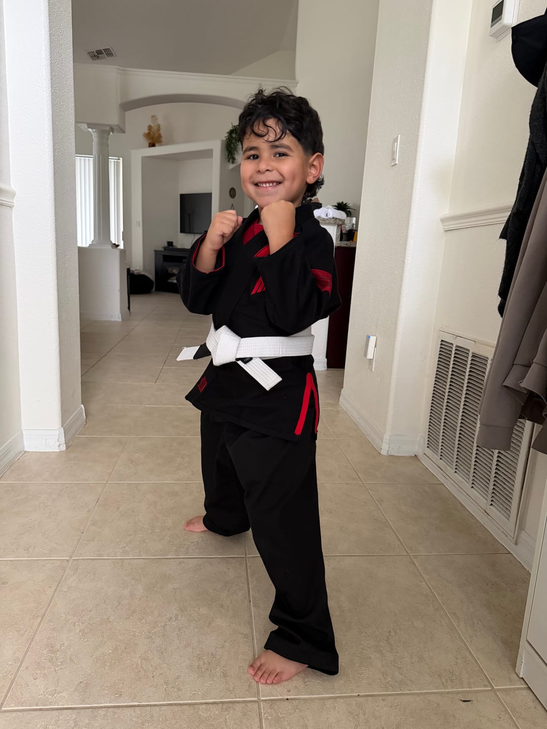 Customer photo review of Core Black Brazilian Jiu Jitsu Kids BJJ Gi