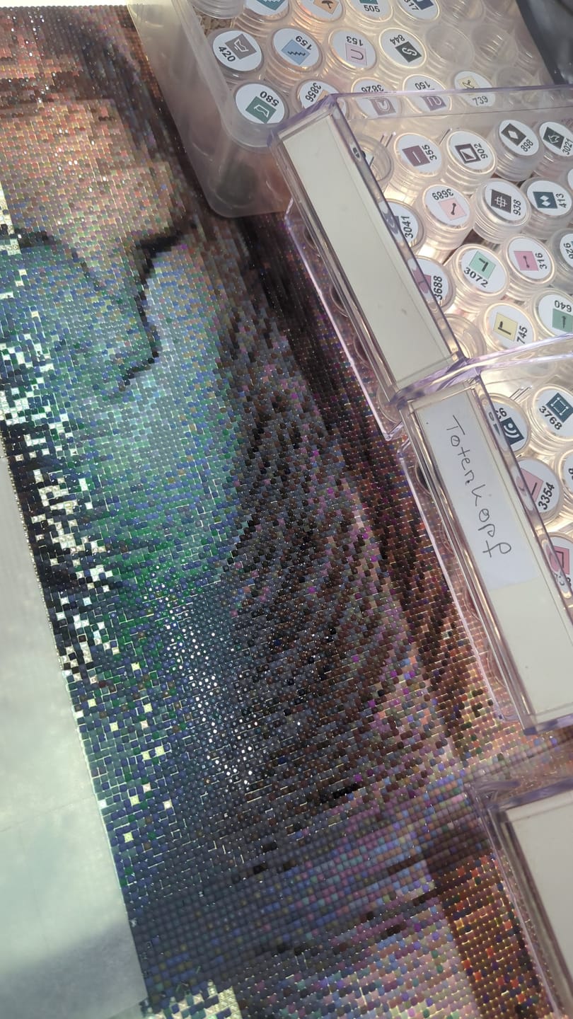 Customer photo review of 5D Diamond Painting - Wüstenlady