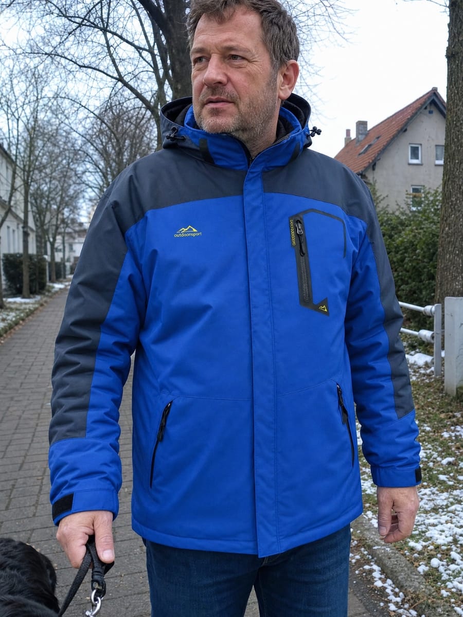Customer photo review of Wasserdichte Winterjacke - Herren