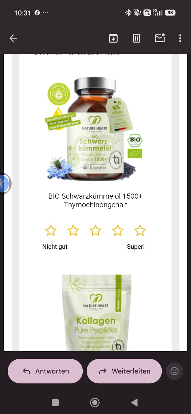 Customer photo review of BIO Schwarzkümmelöl 1500+ Thymochinongehalt