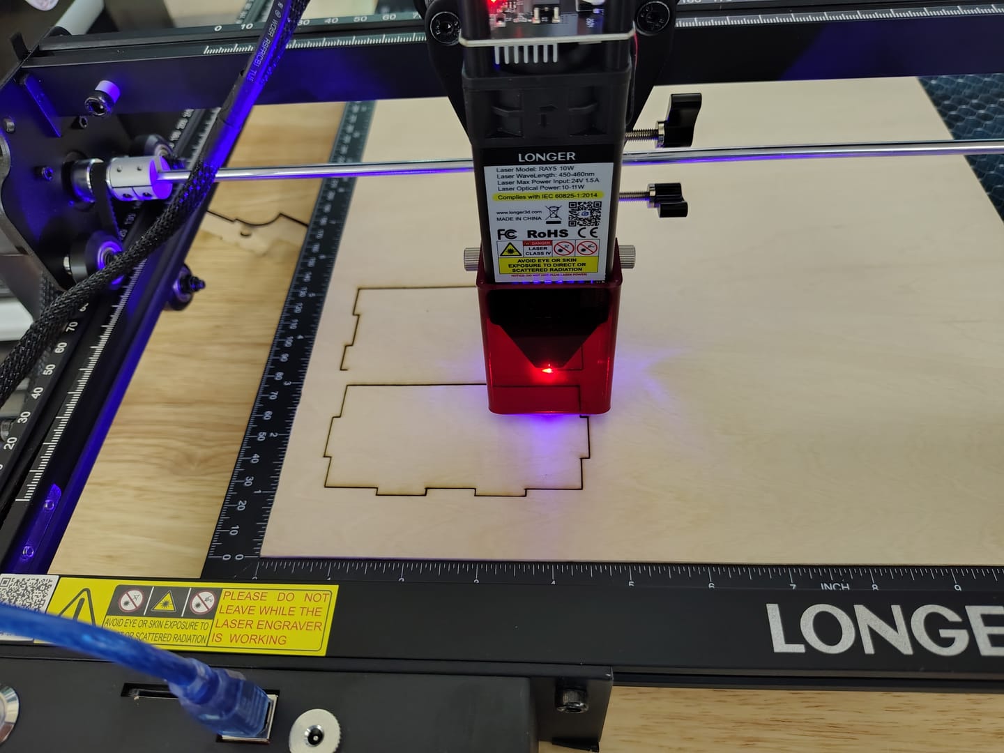 Customer photo review of Longer Ray5 Laser Engraver 5W/10W/20W
