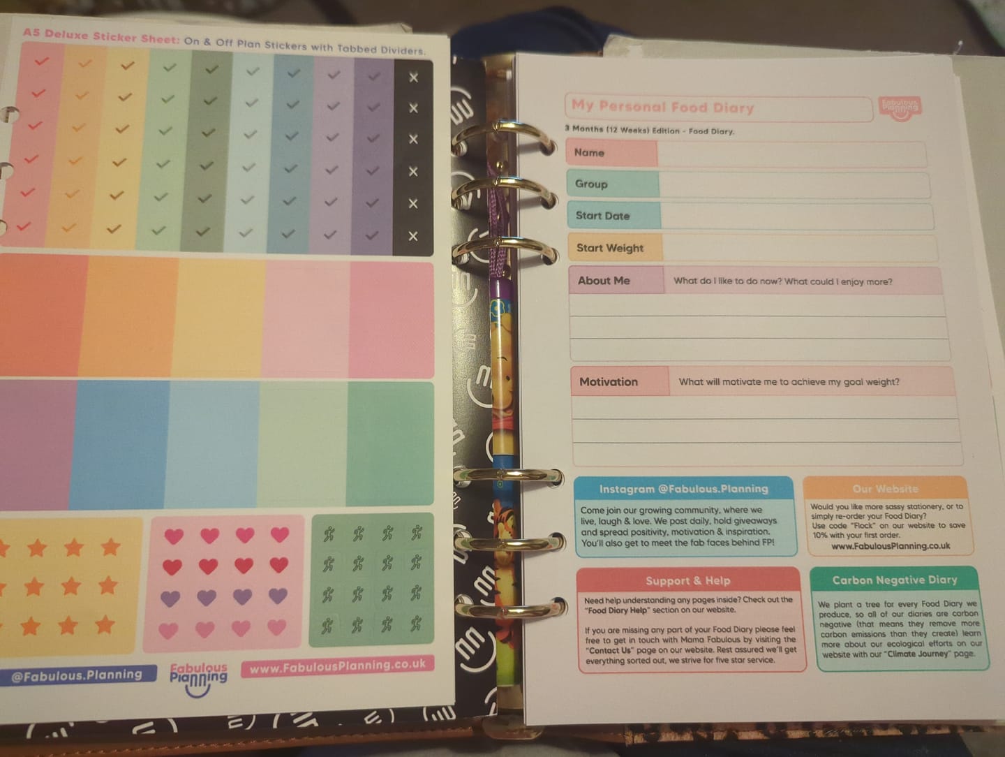 Customer photo review of Slimming World Compatible - Compact - Organiser Refill