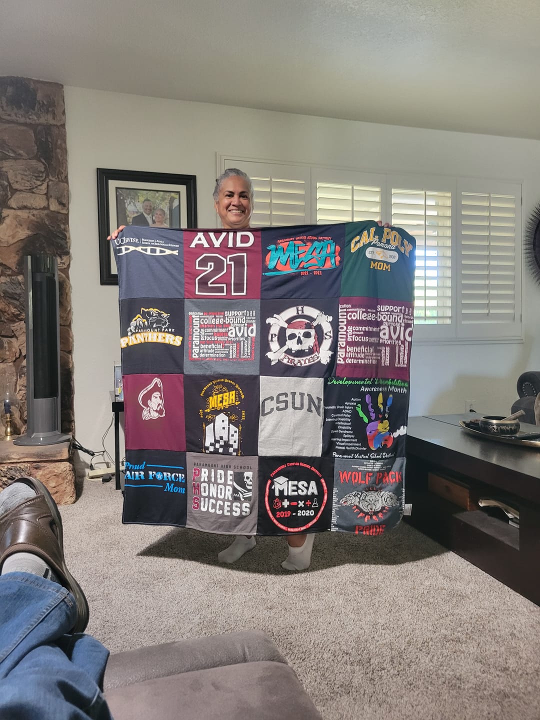 Customer photo review of Project Repat T-Shirt Quilt